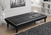 Katrina - Upholstered Tufted Convertible Sofa Bed - Black – Futon Sofas by CoasterEveryday at Furniture Wholesale Plus , Nashville furniture store