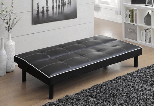 Katrina - Upholstered Tufted Convertible Sofa Bed - Black – Futon Sofas by CoasterEveryday at Furniture Wholesale Plus , Nashville furniture store