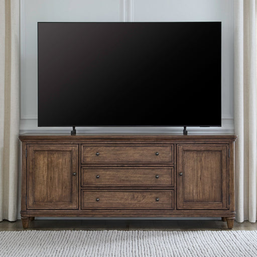 Harrison Heights - 76" TV Console - Sienna – TV Stands by Liberty Furniture at Furniture Wholesale Plus , Nashville furniture store
