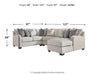 Dellara Sectional with Chaise - Premium Sectional from Ashley Furniture - Just $1329.93! Shop now at Furniture Wholesale Plus  We are the best furniture store in Nashville, Hendersonville, Goodlettsville, Madison, Antioch, Mount Juliet, Lebanon, Gallatin, Springfield, Murfreesboro, Franklin, Brentwood