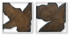 Landley - Wall Decor Set (Set of 2) - Brown / White – Wall Decor by Signature Design by Ashley® at Furniture Wholesale Plus , Nashville furniture store