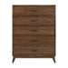 Century Modern - 5 Drawer Chest - Walnut – Accent Chests by Liberty Furniture at Furniture Wholesale Plus , Nashville furniture store