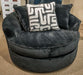 Ashford Heights - Oversized Swivel Accent Chair - Onyx – Swivel Chairs by Signature Design by Ashley® at Furniture Wholesale Plus , Nashville furniture store