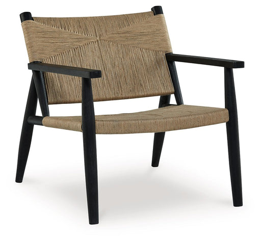 Halfmore - Black / Natural - Accent Chair - Premium Accent Chairs from Signature Design by Ashley® - Just $618! Shop now at Furniture Wholesale Plus  We are the best furniture store in Nashville, Hendersonville, Goodlettsville, Madison, Antioch, Mount Juliet, Lebanon, Gallatin, Springfield, Murfreesboro, Franklin, Brentwood
