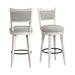 Rogen Rustic - Swivel Bar Stool (Set of 2) - Rustic White – Stool Sets by Elements International at Furniture Wholesale Plus , Nashville furniture store