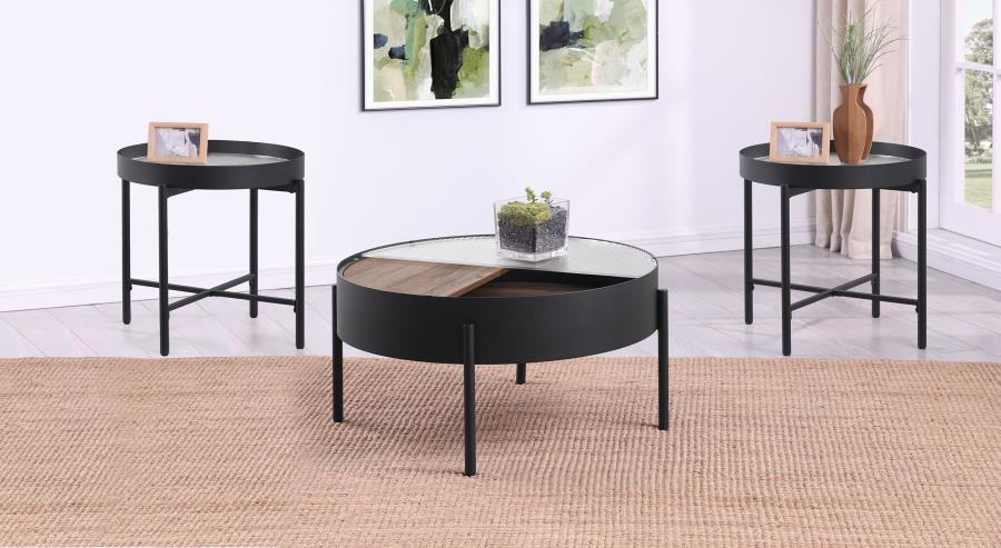Ozella - Round Coffee Table Set – Table Sets by Coaster Fine Furniture at Furniture Wholesale Plus , Nashville furniture store