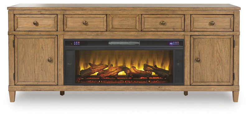 Sharlance - 81" TV Stand With Electric Fireplace – Fireplace TV Stands by Signature Design by Ashley® at Furniture Wholesale Plus , Nashville furniture store