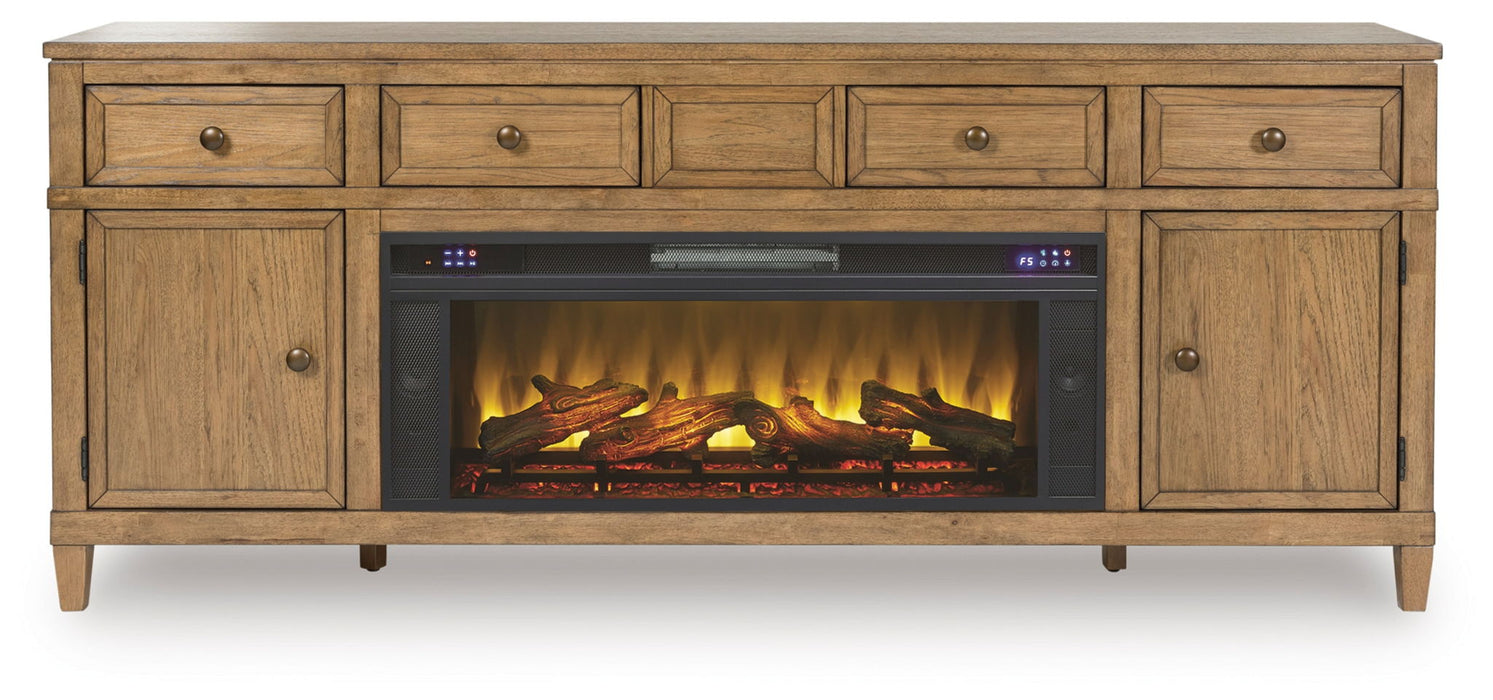 Sharlance - 81" TV Stand With Electric Fireplace – Fireplace TV Stands by Signature Design by Ashley® at Furniture Wholesale Plus , Nashville furniture store