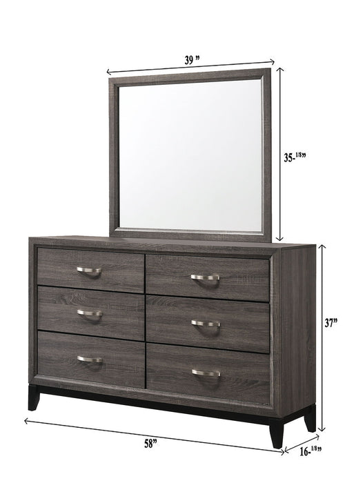 Akerson - Dresser, Mirror – Dresser & Mirror by Crown Mark at Furniture Wholesale Plus , Nashville furniture store