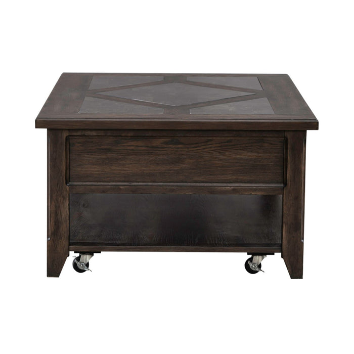 Paradise Valley - Rectangular Cocktail Table - Saddle Brown – Cocktail Tables by Liberty Furniture at Furniture Wholesale Plus , Nashville furniture store
