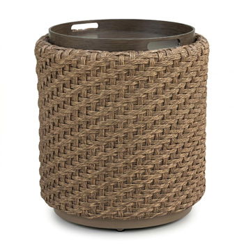 Alabaster - Round End Table - Beige – End Tables by Signature Design by Ashley® at Furniture Wholesale Plus , Nashville furniture store