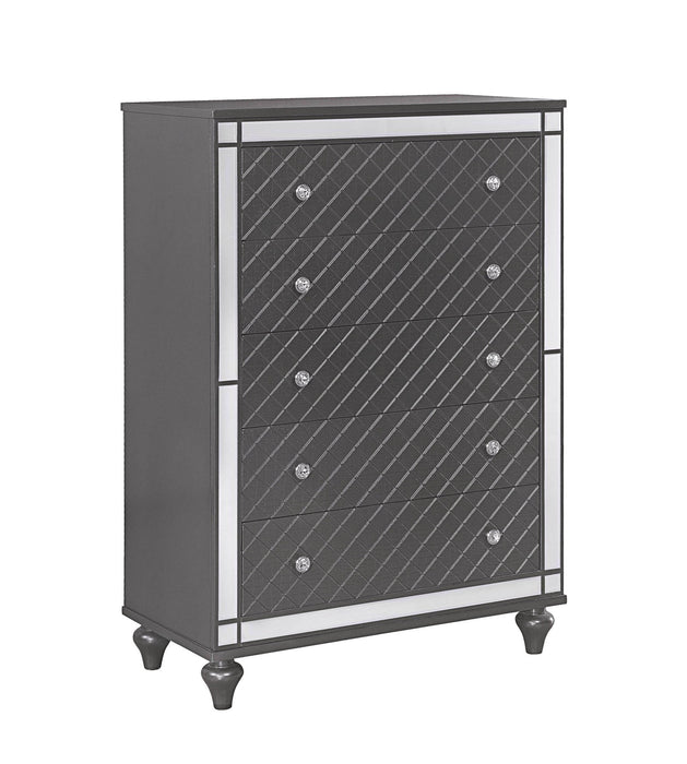 Refino - Chest - Gunmetal – Accent Chests by Crown Mark at Furniture Wholesale Plus , Nashville furniture store