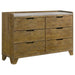Henderson - 6-Drawer Bedroom Dresser Cabinet – Dressers by Coaster Fine Furniture at Furniture Wholesale Plus , Nashville furniture store