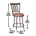 Sedona - Swivel Barstool - Premium Bar Height (28"-30") from Steve Silver Furniture - Just $229! Shop now at Furniture Wholesale Plus  We are the best furniture store in Nashville, Hendersonville, Goodlettsville, Madison, Antioch, Mount Juliet, Lebanon, Gallatin, Springfield, Murfreesboro, Franklin, Brentwood