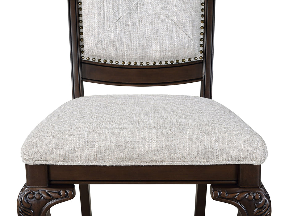 Kiera - Arm Chair (Set of 2) - Cherry Brown – Chair Sets by Crown Mark at Furniture Wholesale Plus , Nashville furniture store