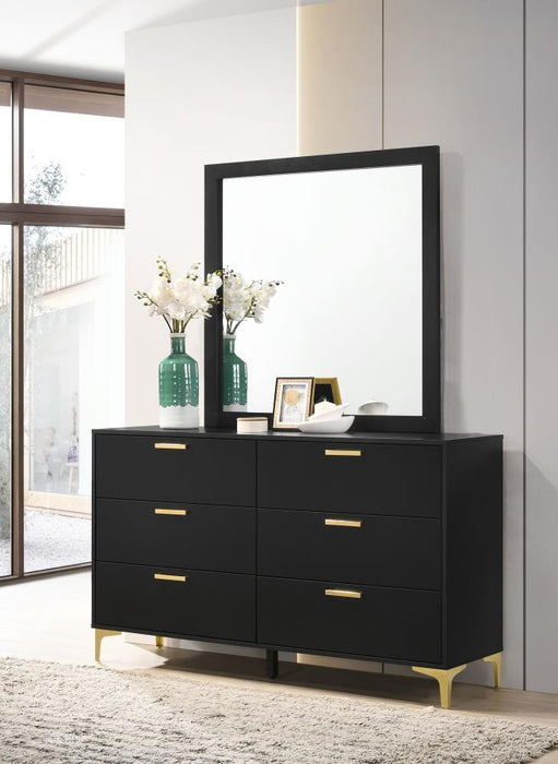 Kendall - 6-Drawer Dresser With Mirror – Dresser & Mirror by CoasterEveryday at Furniture Wholesale Plus , Nashville furniture store