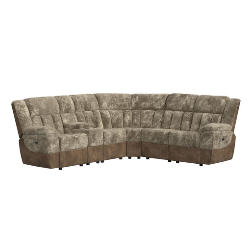 Santorini - 6 Piece Motion Sectional Set – Reclining Sectionals by Elements International at Furniture Wholesale Plus , Nashville furniture store