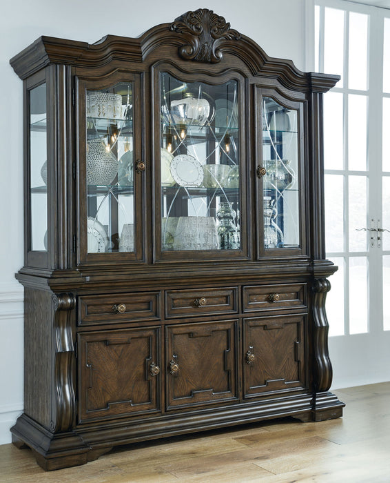 Maylee - Dining Buffet And Hutch - Dark Brown – China Cabinets by Signature Design by Ashley® at Furniture Wholesale Plus , Nashville furniture store