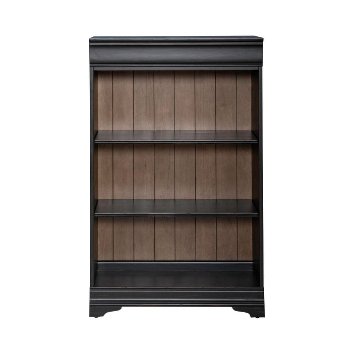 Meritage - 48" Bookcase - Aged Charcoal – Standard Bookcases by Liberty Furniture at Furniture Wholesale Plus , Nashville furniture store