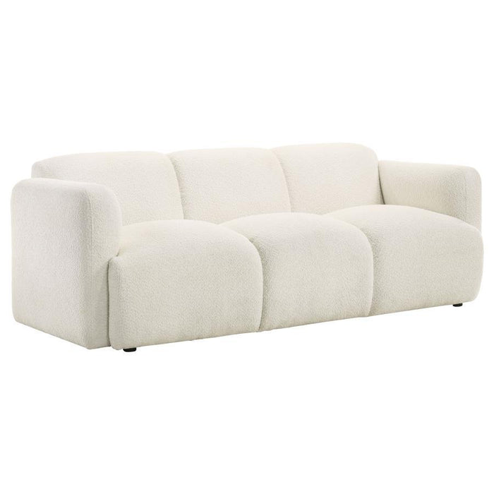 Dorset - Fabric Upholstered Round Track Arm Sofa – Stationary Sofas by Coaster Fine Furniture at Furniture Wholesale Plus , Nashville furniture store