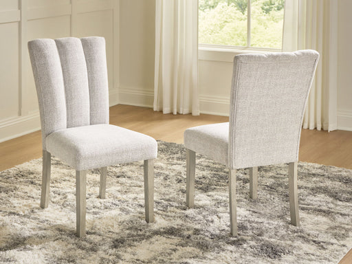 Larawyn - Dining Upholstered Side Chair (Set of 2) - Bisque – Chair Sets by Signature Design by Ashley® at Furniture Wholesale Plus , Nashville furniture store