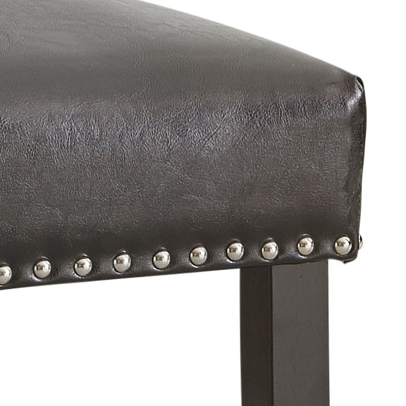 Verano - PU Side Chair (Set of 2) - Gray – Chair Sets by Steve Silver Furniture at Furniture Wholesale Plus , Nashville furniture store