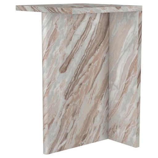 Bowdoin - Genuine Marble Accent Side Table - Gray – Side Tables by Coaster Fine Furniture at Furniture Wholesale Plus , Nashville furniture store