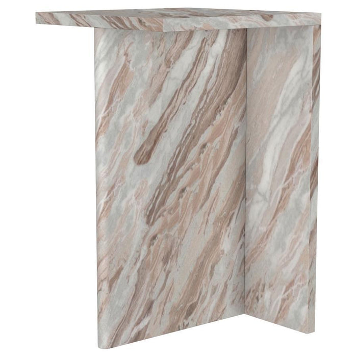 Bowdoin - Genuine Marble Accent Side Table - Gray – Side Tables by Coaster Fine Furniture at Furniture Wholesale Plus , Nashville furniture store