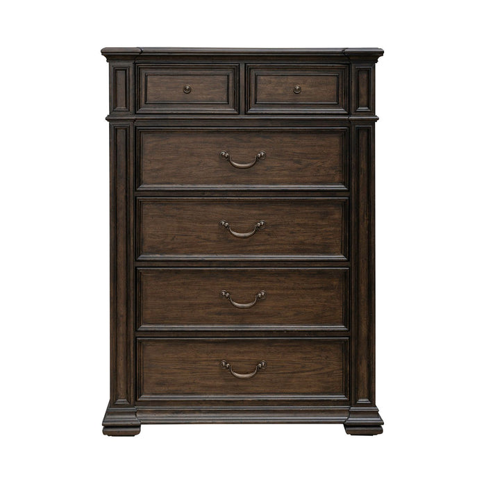 Providence Park - 6 Drawer Chest - Chateau Brown – Accent Chests by Liberty Furniture at Furniture Wholesale Plus , Nashville furniture store