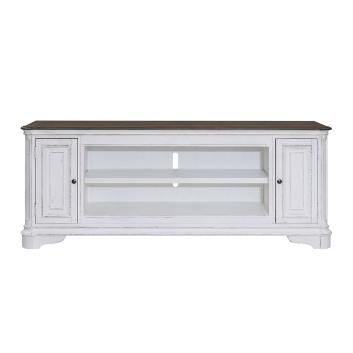 Fireplace TV Consoles - 82" Fireplace TV Console FTS - Brown – Fireplace TV Stands by Liberty Furniture at Furniture Wholesale Plus , Nashville furniture store