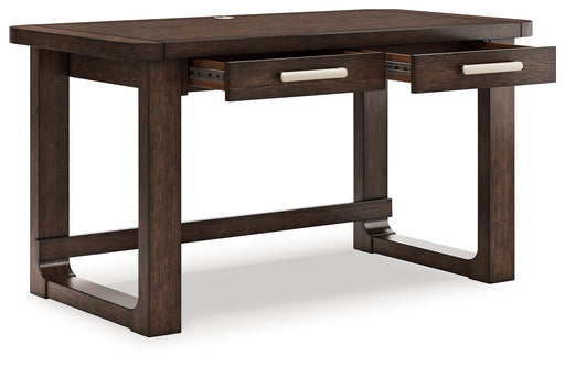 Breckington - Dark Brown - Home Office Desk - Premium Writing Desks from Signature Design by Ashley® - Just $458! Shop now at Furniture Wholesale Plus  We are the best furniture store in Nashville, Hendersonville, Goodlettsville, Madison, Antioch, Mount Juliet, Lebanon, Gallatin, Springfield, Murfreesboro, Franklin, Brentwood