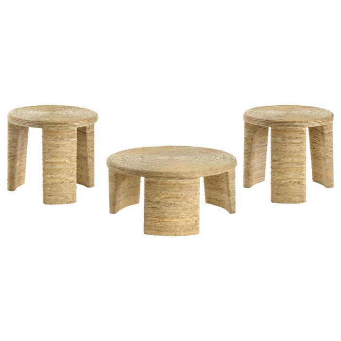 Artina - Rattan Coffee And End Table Set – Table Sets by Coaster Fine Furniture at Furniture Wholesale Plus , Nashville furniture store