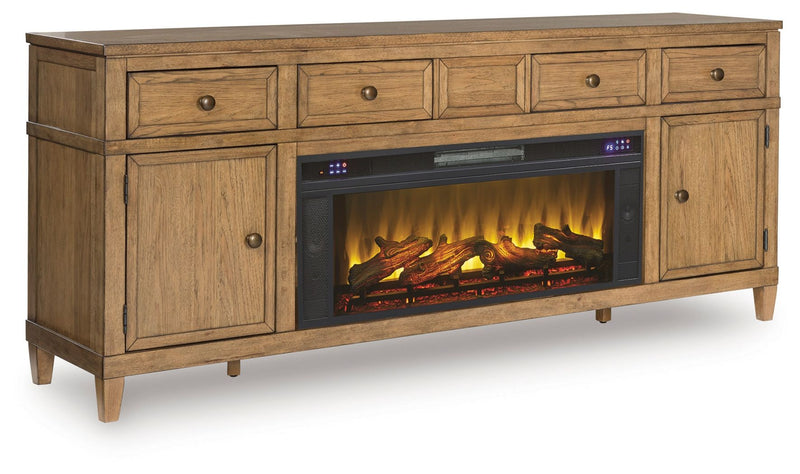Sharlance - 81" TV Stand With Electric Fireplace – Fireplace TV Stands by Signature Design by Ashley® at Furniture Wholesale Plus , Nashville furniture store