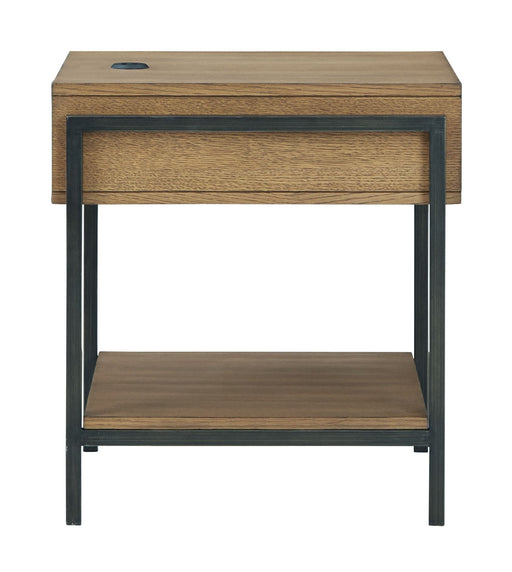 Fridley - Rectangular End Table - Brown / Black – End Tables by Signature Design by Ashley® at Furniture Wholesale Plus , Nashville furniture store