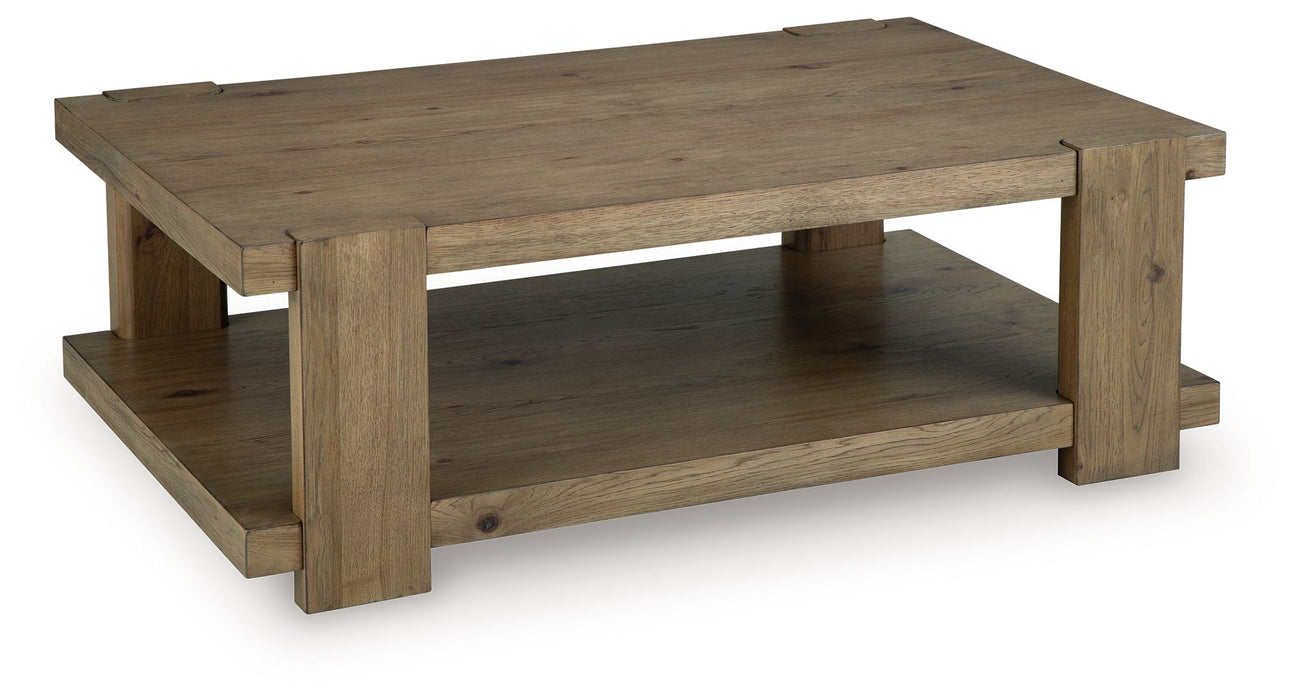 Flangren - Rectangular Cocktail Table - Light Brown – Cocktail Tables by Signature Design by Ashley® at Furniture Wholesale Plus , Nashville furniture store