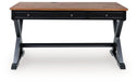 Wildenauer - Home Office Desk - Brown / Black – Writing Desks by Signature Design by Ashley® at Furniture Wholesale Plus , Nashville furniture store
