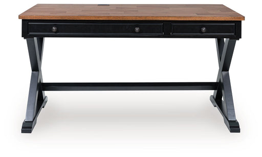 Wildenauer - Brown / Black - Home Office Desk - Premium Writing Desks from Signature Design by Ashley® - Just $458! Shop now at Furniture Wholesale Plus  We are the best furniture store in Nashville, Hendersonville, Goodlettsville, Madison, Antioch, Mount Juliet, Lebanon, Gallatin, Springfield, Murfreesboro, Franklin, Brentwood