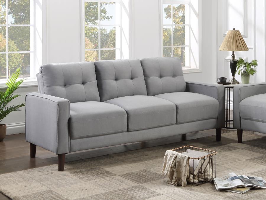 Bowen - Upholstered Track Arm Tufted Sofa – Stationary Sofas by Coaster Fine Furniture at Furniture Wholesale Plus , Nashville furniture store