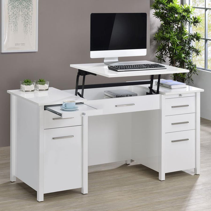 Dylan - 4-Drawer Lift Top Office Desk – Lift Top Desks by CoasterEssence at Furniture Wholesale Plus , Nashville furniture store