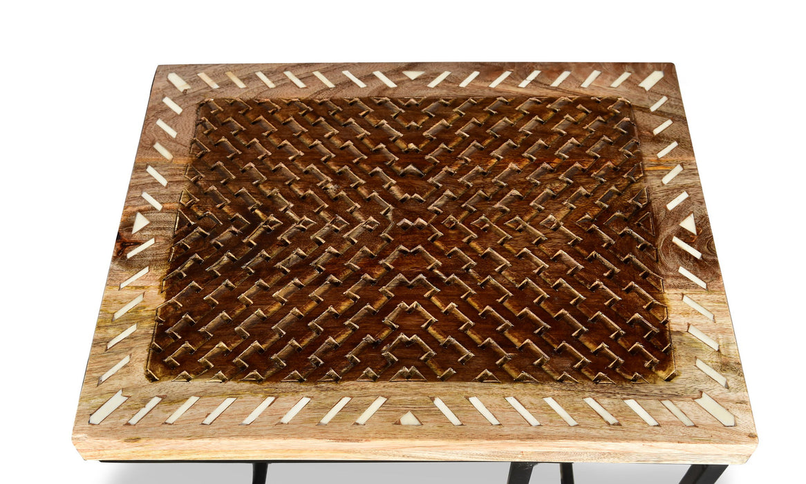 Parris - Sofa Server Table - Light Brown – Sofa Tables by Steve Silver Furniture at Furniture Wholesale Plus , Nashville furniture store