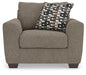 Triston-Peaks - Chair And A Half - Suede – Arm Chairs by Benchcraft® at Furniture Wholesale Plus , Nashville furniture store