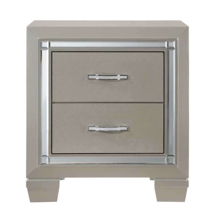 Platinum - Youth Nightstand - Сhampagne – Nightstands by Elements International at Furniture Wholesale Plus , Nashville furniture store
