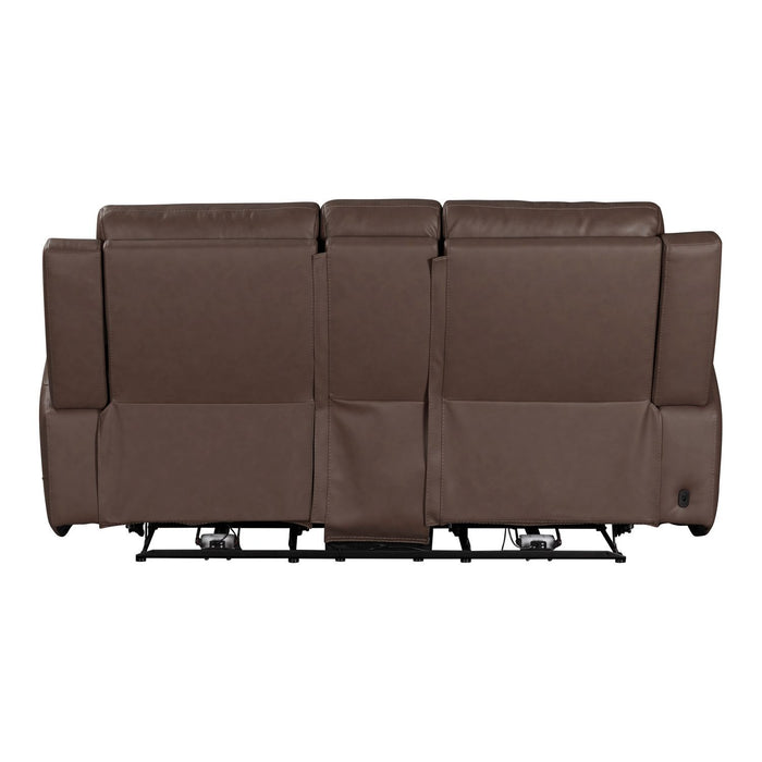 Beckham - Loveseat With Console P2 & ZG - Aline Saddle – Reclining Loveseats by Liberty Furniture at Furniture Wholesale Plus , Nashville furniture store