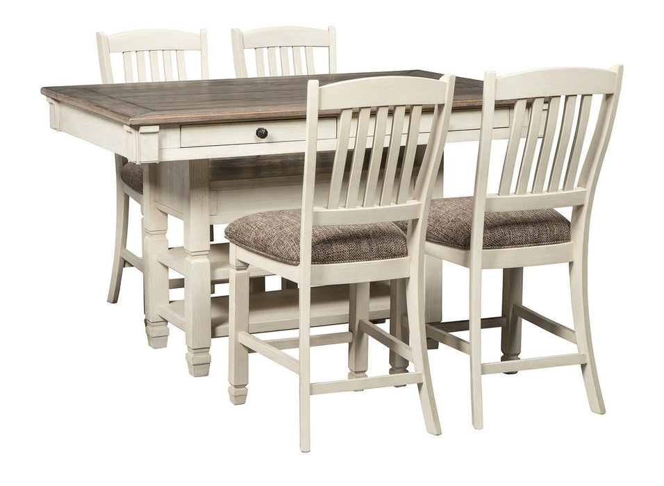 Bolanburg - Rectangular Counter Table Set - Premium 5 Piece Dining Room Sets from Signature Design by Ashley® - Just $1338! Shop now at Furniture Wholesale Plus  We are the best furniture store in Nashville, Hendersonville, Goodlettsville, Madison, Antioch, Mount Juliet, Lebanon, Gallatin, Springfield, Murfreesboro, Franklin, Brentwood