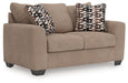 Triston-Peaks - Loveseat - Suede – Stationary Loveseats by Benchcraft® at Furniture Wholesale Plus , Nashville furniture store