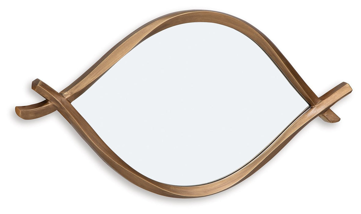 Bartner - Accent Mirror - Antique Gold Finish – Accent Mirrors by Signature Design by Ashley® at Furniture Wholesale Plus , Nashville furniture store