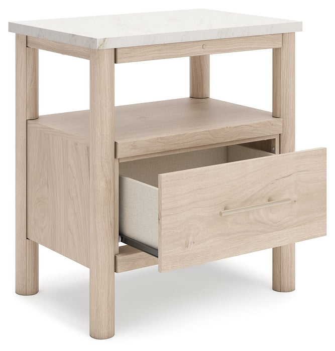 Cadmori - One Drawer Night Stand – Nightstands w/ Charging Stations by Signature Design by Ashley® at Furniture Wholesale Plus , Nashville furniture store