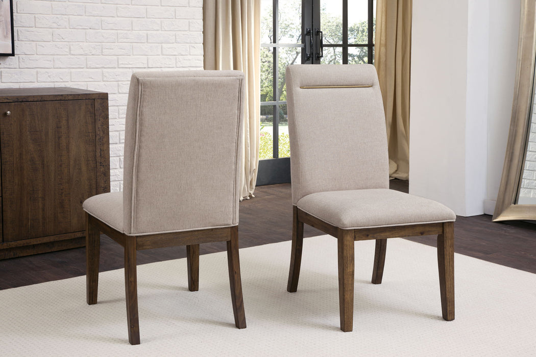 Garland - Side Chair (Set of 2) - Dark Brown – Chair Sets by Steve Silver Furniture at Furniture Wholesale Plus , Nashville furniture store