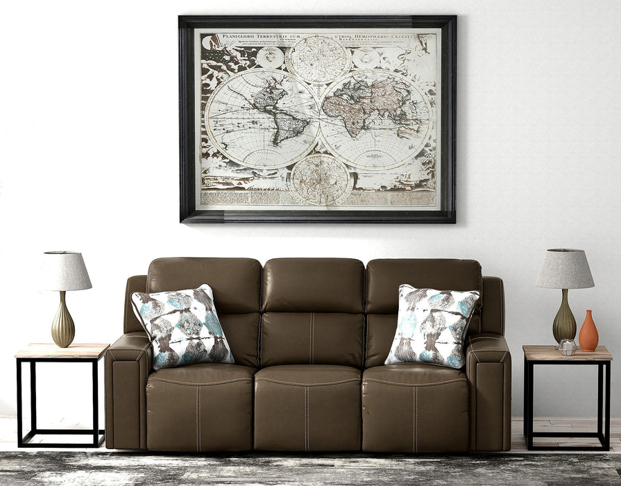 Arezzo - Power Headrest Power Reclining Sofa With Zero Gravity/Extended Ottoman - Chocolate – Reclining Sofas by Catnapper at Furniture Wholesale Plus , Nashville furniture store