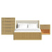 Sylvie - Bedroom Set With Upholstered Bed – 3 Piece Bedroom Sets by Elements International at Furniture Wholesale Plus , Nashville furniture store